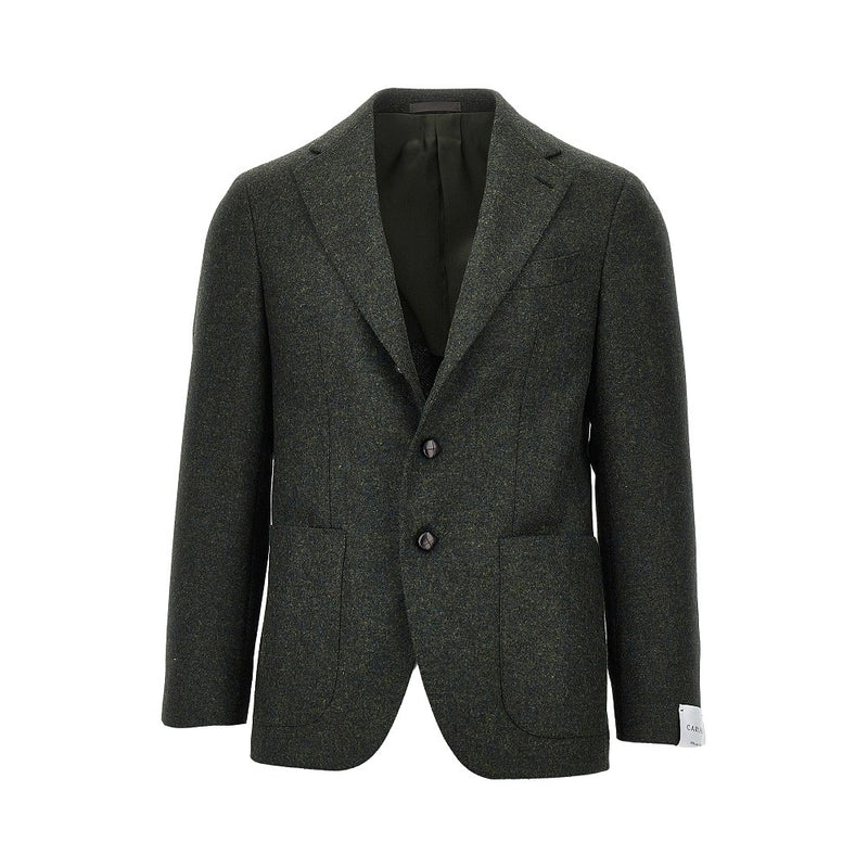 Caruso Caruso Aida Single-breasted Wool Jacket Green - World Class Fashion