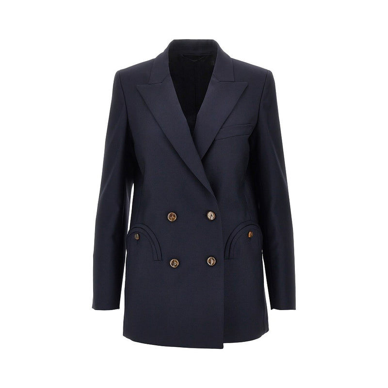 Blaze Blaze 'Everyday' Double-breasted Jacket Blue - World Class Fashion