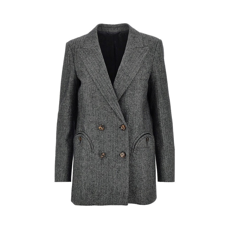 Blaze Blaze 'Everyday' Double-breasted Jacket Black - World Class Fashion