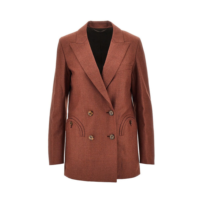 Blaze Blaze 'Everyday' Double-breasted Jacket Red - World Class Fashion