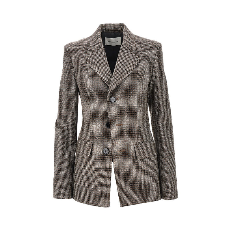 Ami Ami Houndstooth Single-breasted Jacket - World Class Fashion