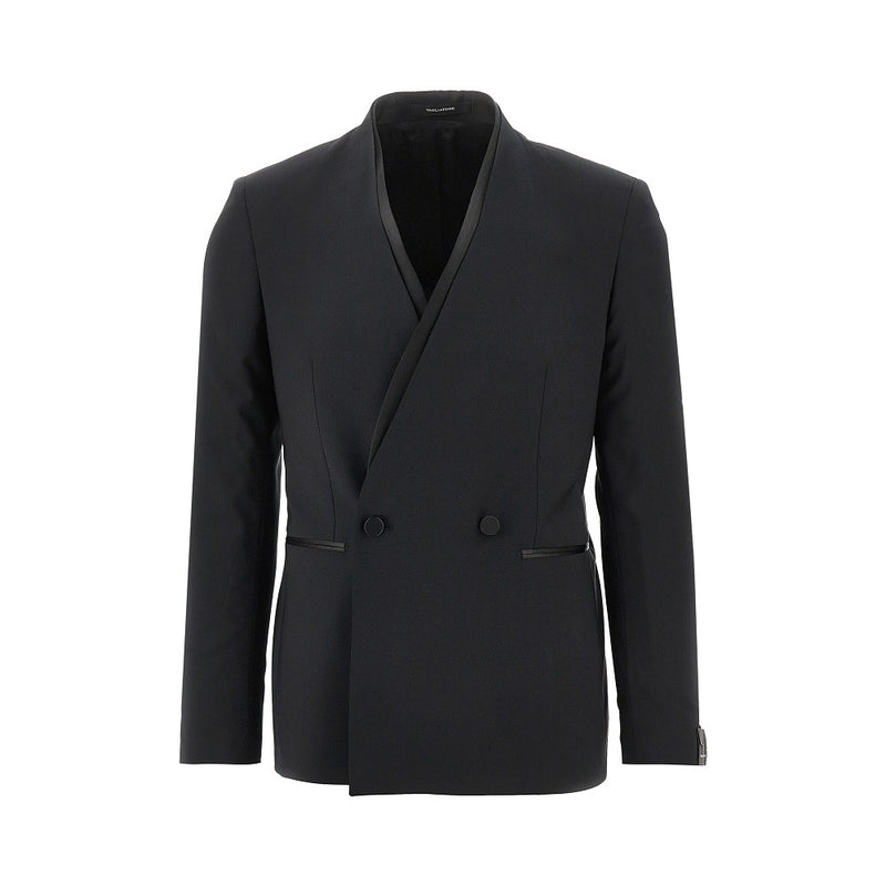 Tagliatore Tagliatore Double-breasted Tuxedo Jacket Black Men - World Class Fashion