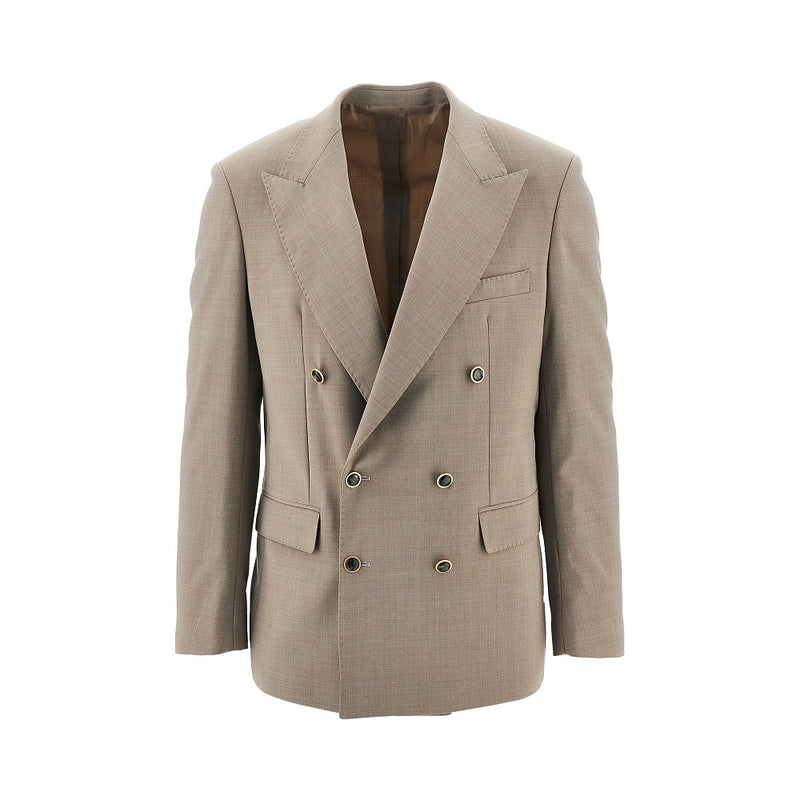 Marsem Marsem Stretch Wool-blend Double-breasted Jacket - World Class Fashion