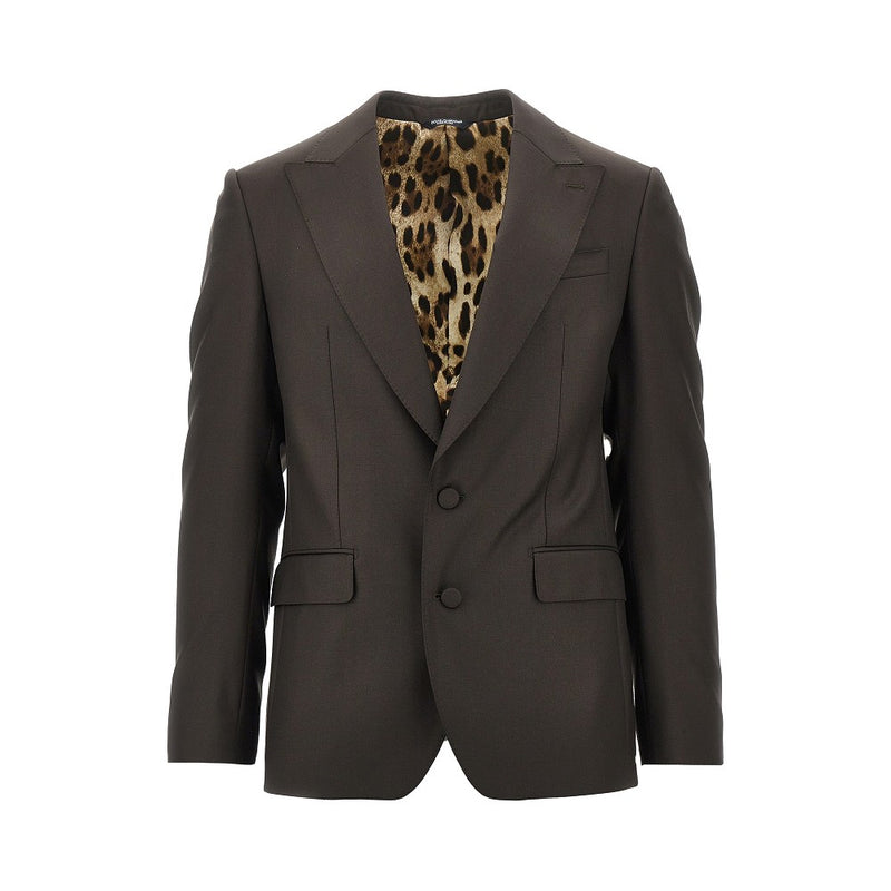 Dolce&gabbana Dolce&Gabbana Sicilia Light Wool Jacket Brown - World Class Fashion