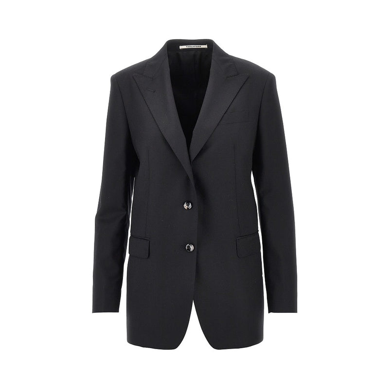 Tagliatore Tagliatore Bertha Wool Silk Jacket Black Women - World Class Fashion
