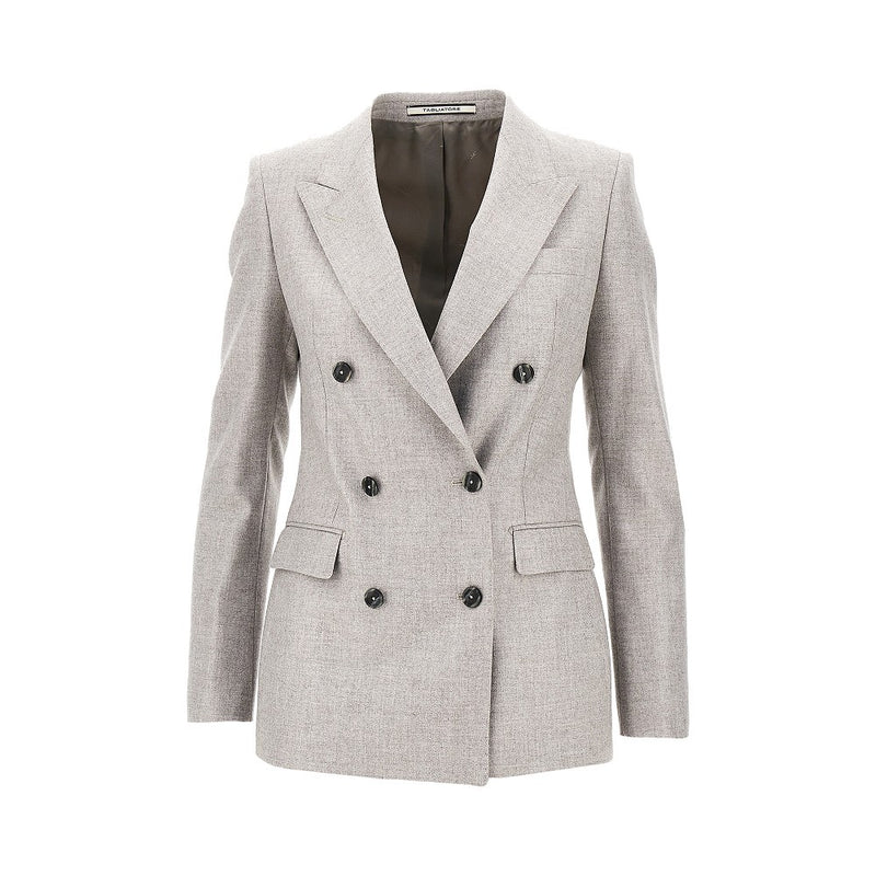 Tagliatore Tagliatore Parigi Wool Cashmere Jacket Grey - World Class Fashion