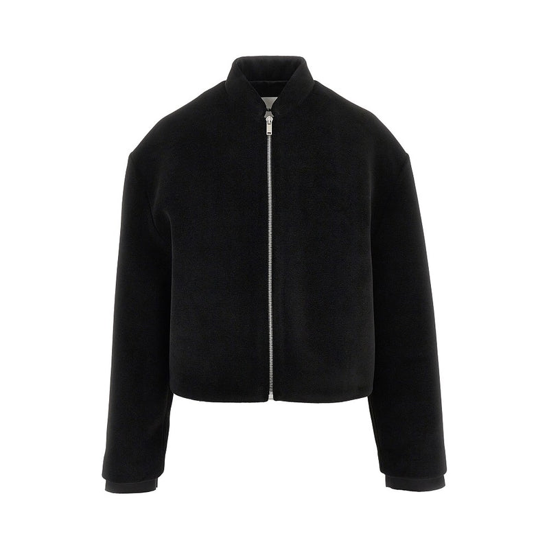 Jil Sander Jil Sander Velvet Full-zip Jacket Black Women - World Class Fashion