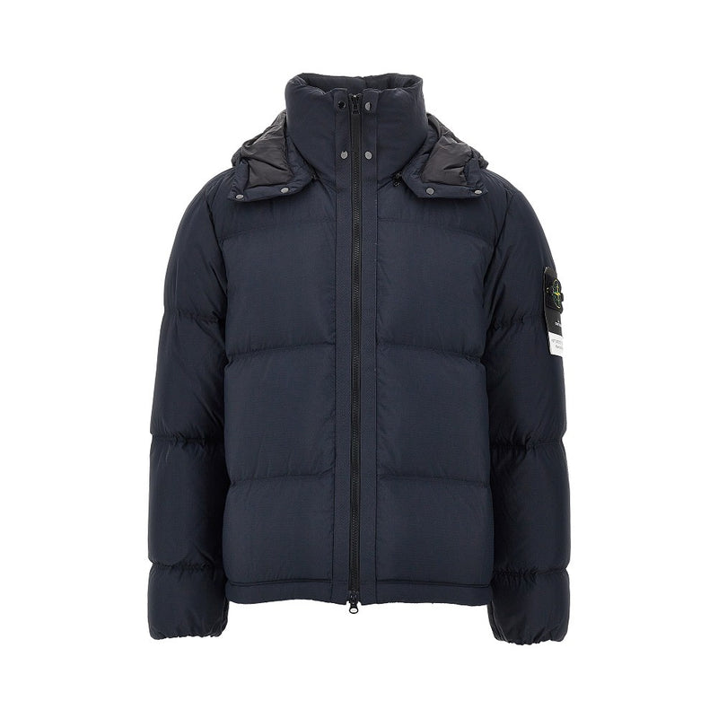 Stone Island Stone Island Matt Ripstop Cordura Down Jacket Blue - World Class Fashion