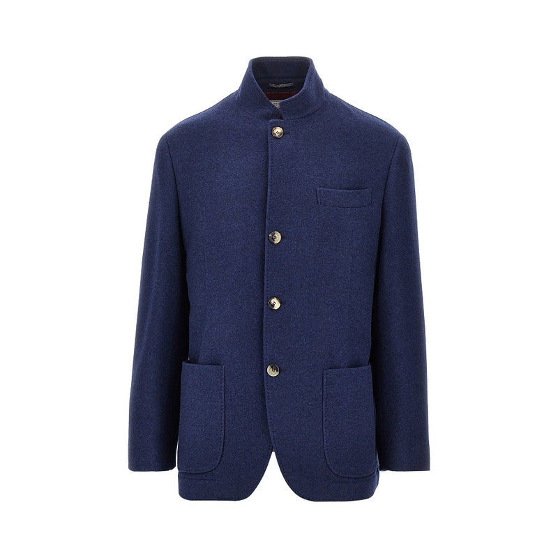 Brunello Cucinelli Brunello Cucinelli Cashmere Cloth Jacket Blue Men - World Class Fashion