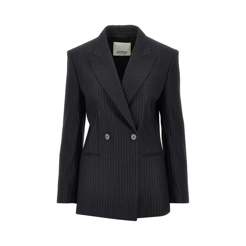 Isabel Marant Isabel Marant Ranya Double-breasted Jacket Black - World Class Fashion