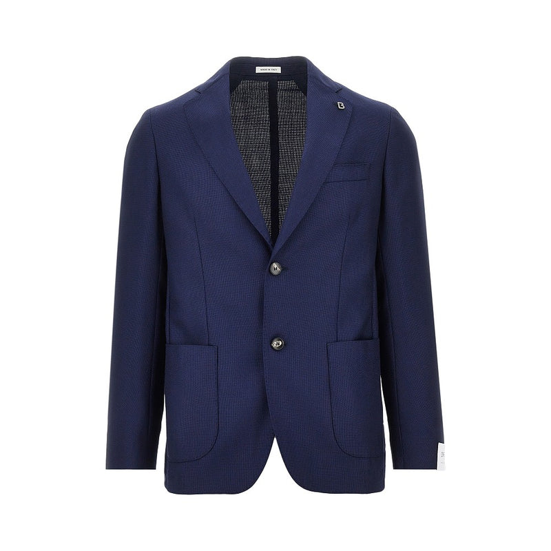 Breras Breras Venezia Wool Jacket Blue Men - World Class Fashion