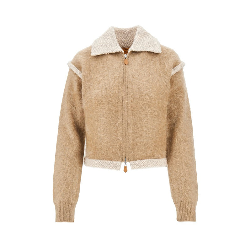 Guest In Residence Guest In Residence Grizzly Frankie Knit Jacket Beige - World Class Fashion
