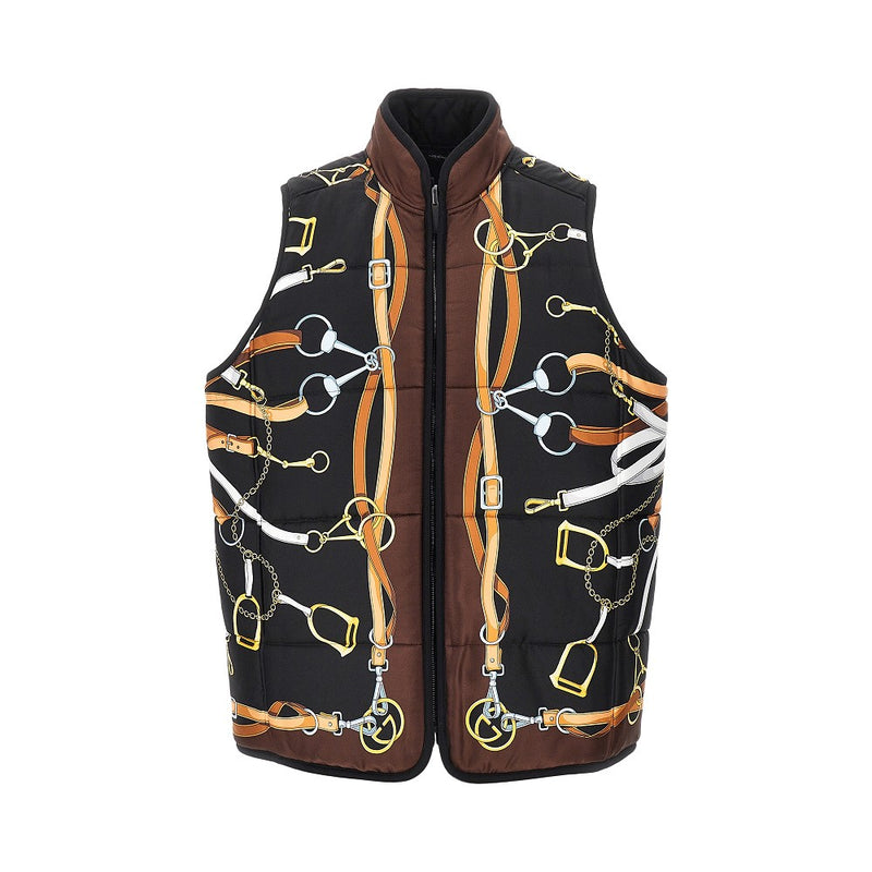 Gucci Gucci Silk and Cotton Twill Reversible Vest Multicolor - World Class Fashion