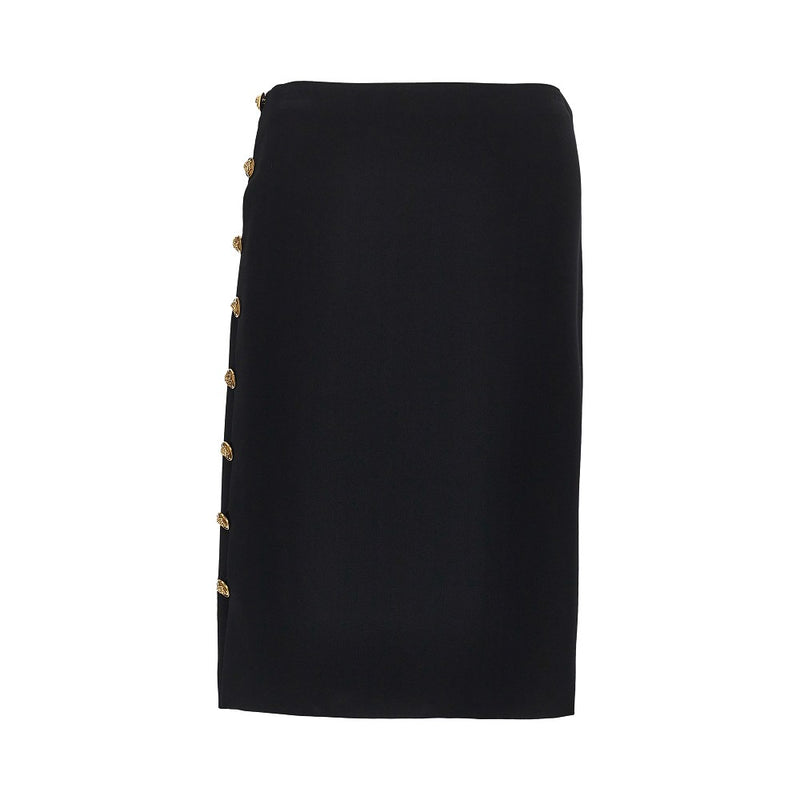 Versace Versace Stretch Viscose Skirt Black Women - World Class Fashion