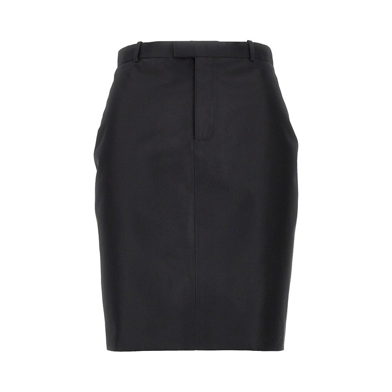 Gucci Gucci Silk Faille Pencil Skirt Black Women - World Class Fashion