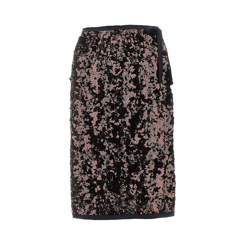 Prada Prada Sequinned Midi Skirt Purple Women - World Class Fashion
