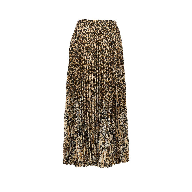 Etro Etro Animalier Printed Long Skirt Multicolor - World Class Fashion