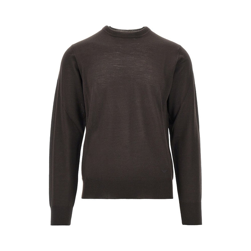 Emporio Armani Emporio Armani Virgin Wool Sweater Brown Men - World Class Fashion