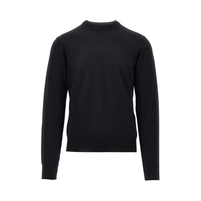 Emporio Armani Emporio Armani Virgin Wool Sweater Black Men - World Class Fashion
