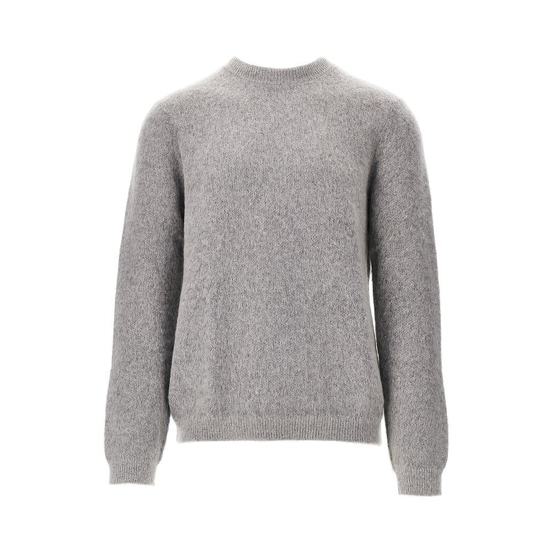Emporio Armani Emporio Armani Mohair Blend Crewneck Sweater Grey - World Class Fashion