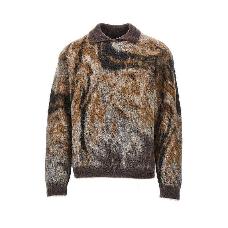 Emporio Armani Emporio Armani Mohair-blend Sweater Multicolor - World Class Fashion