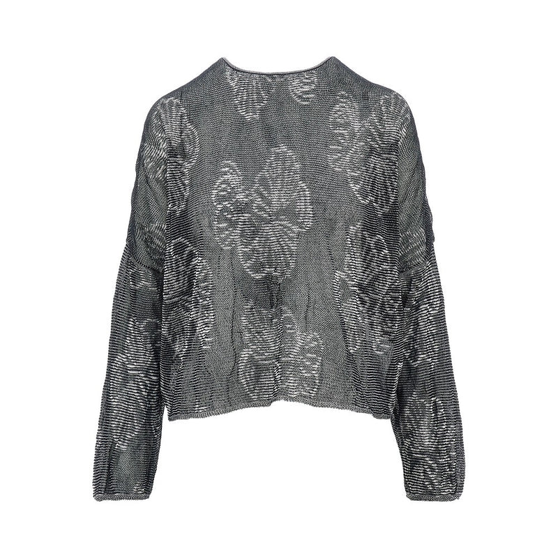 Emporio Armani Emporio Armani Jacquard Cotton-blend Sweater Blue - World Class Fashion