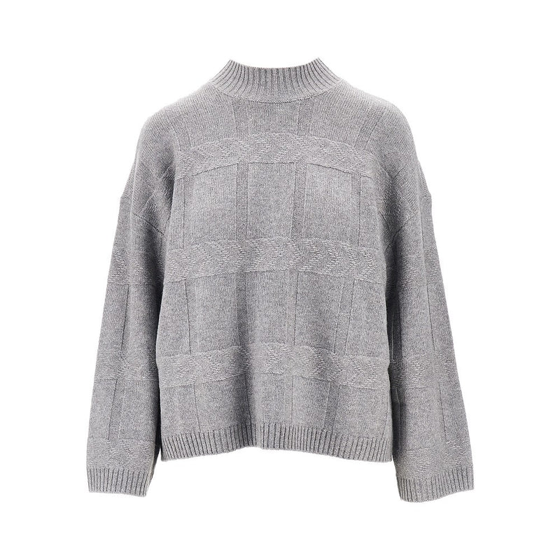 Emporio Armani Emporio Armani Wool Cashmere Sweater Grey - World Class Fashion