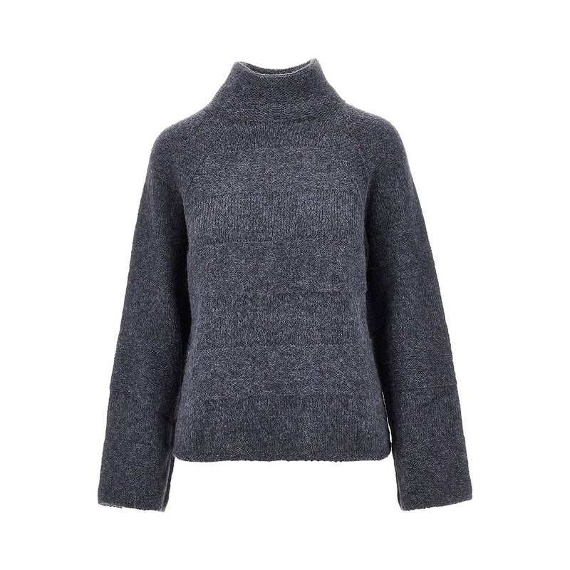 Emporio Armani Emporio Armani Ribbed Knitted Sweater Grey Women - World Class Fashion