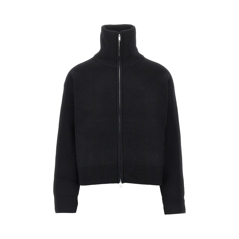 Studio Nicholson Studio Nicholson Merino Wool Full-zip Cardigan Black - World Class Fashion