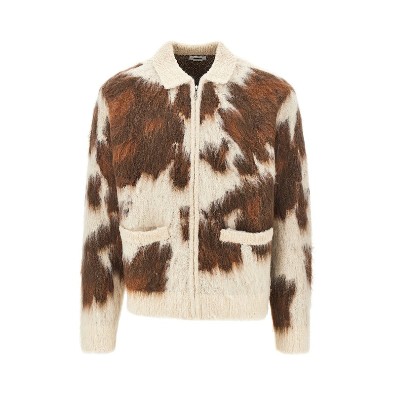 Obey Obey Alpaca Wool-blend Cardigan Beige Men - World Class Fashion
