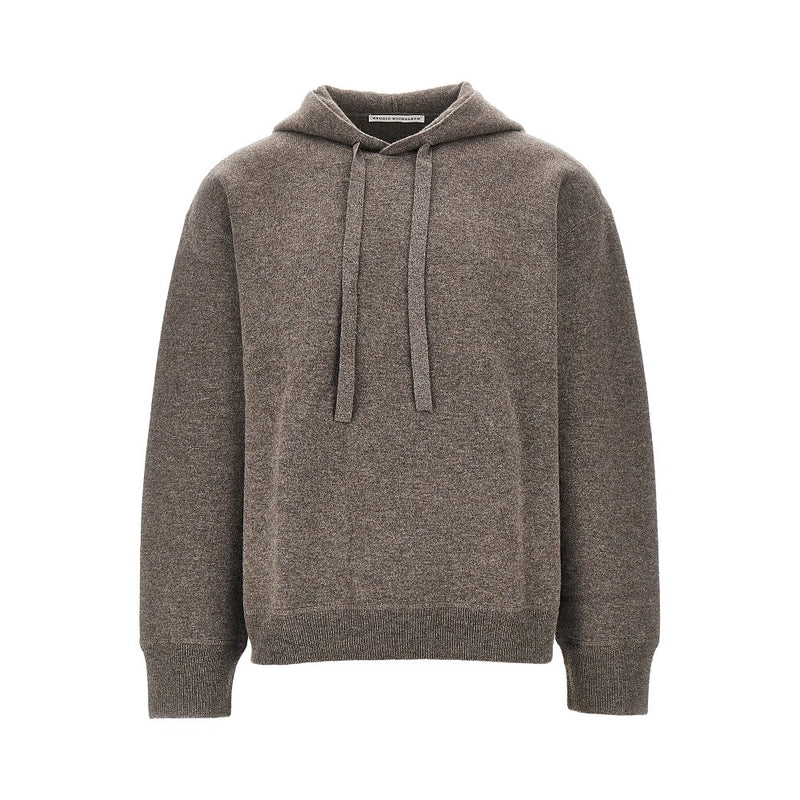 Studio Nicholson Studio Nicholson Cope Knitted Hoodie Brown - World Class Fashion