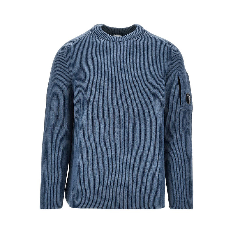 Cp Company Cp Company Knitted Sweater NFC Lens Blue Men - World Class Fashion