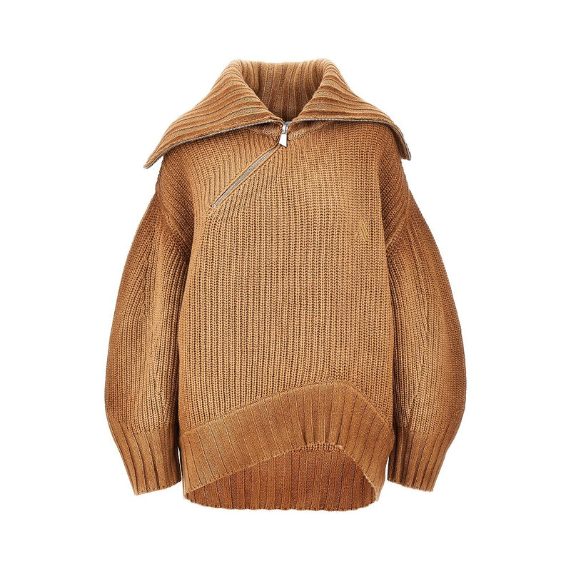 The Attico The Attico Wool Cashmere Sweater Beige Women - World Class Fashion