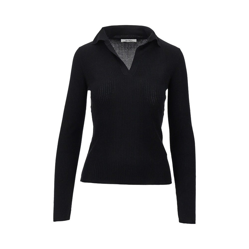 Max Mara Max Mara Cashmere And Silk-blend Knitted Polo Shirt - World Class Fashion