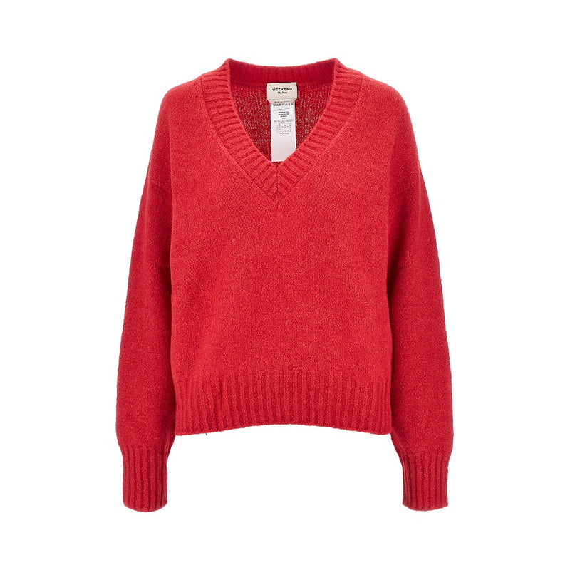 Max Mara Weekend Max Mara Weekend Alpaca Wool-blend Sweater Red - World Class Fashion