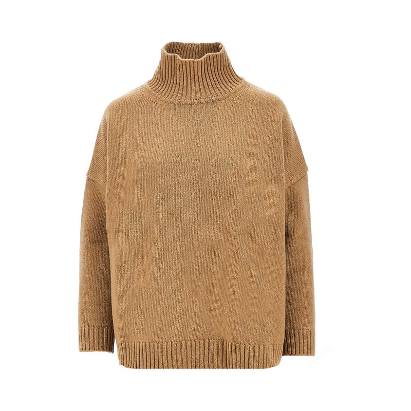 Max Mara Weekend Max Mara Weekend Virgin Wool Sweater Beige - World Class Fashion