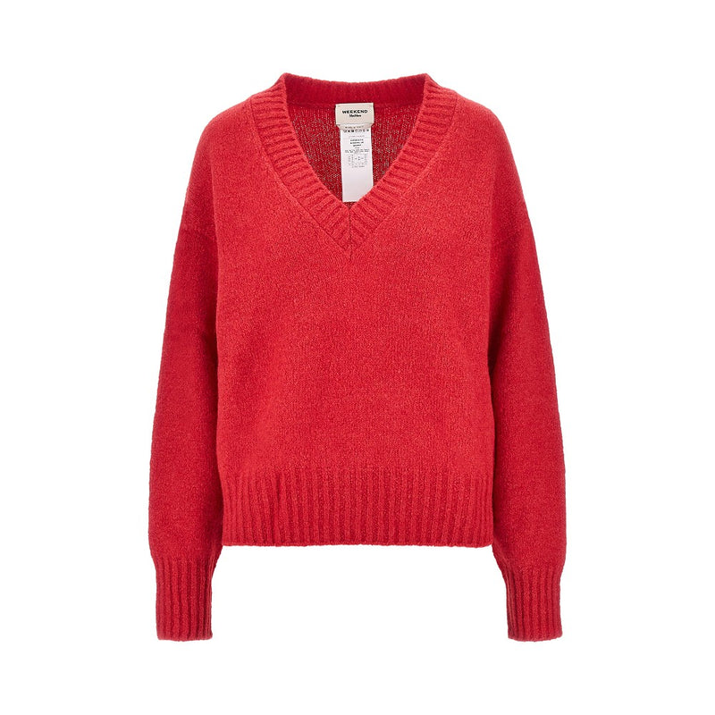 Max Mara Weekend Max Mara Weekend Alpaca Wool-blend Sweater Red - World Class Fashion