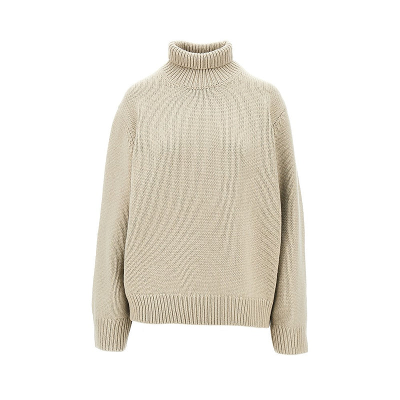 Toteme Toteme Oversized Turtleneck Sweater Beige Women - World Class Fashion