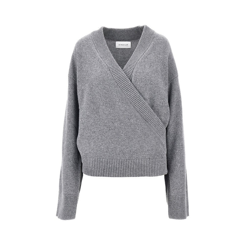 Armarium Armarium 'Elenia' Wool Cashmere Cardigan Grey - World Class Fashion