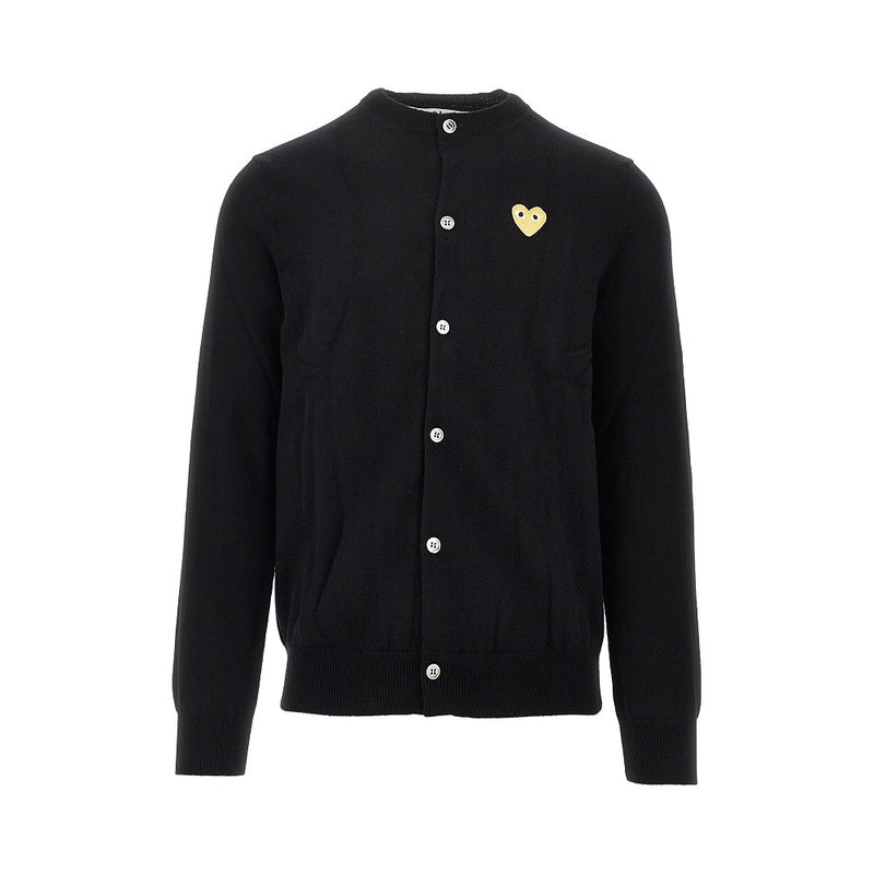 Comme des Garçons Play Comme des Garçons Play Wool Cardigan Black Men - World Class Fashion