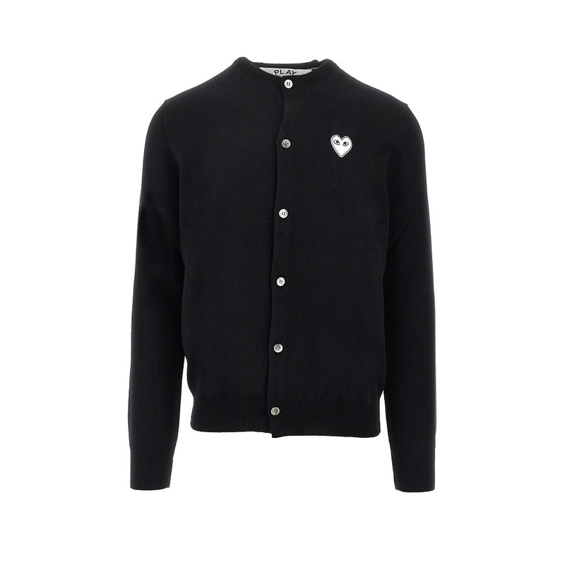 Comme des Garçons Play Comme des Garçons Play Wool Cardigan Black Men - World Class Fashion