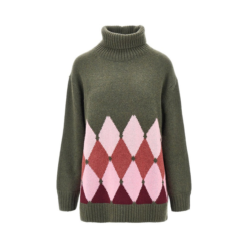 Ballantyne Ballantyne Lozenge Cashmere Turtleneck Sweater - World Class Fashion