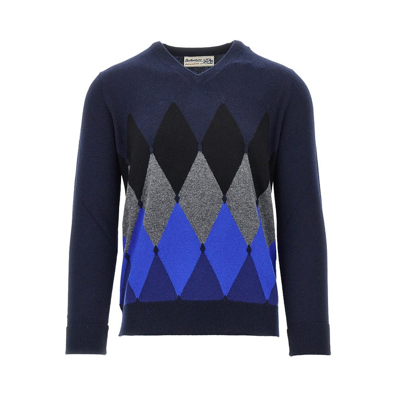 Ballantyne Ballantyne Lozenge Cashmere Sweater - World Class Fashion