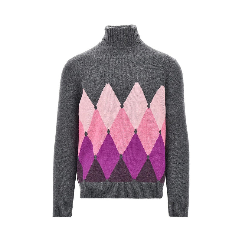 Ballantyne Ballantyne Diamond-shaped Cashmere Turtleneck Sweater - World Class Fashion