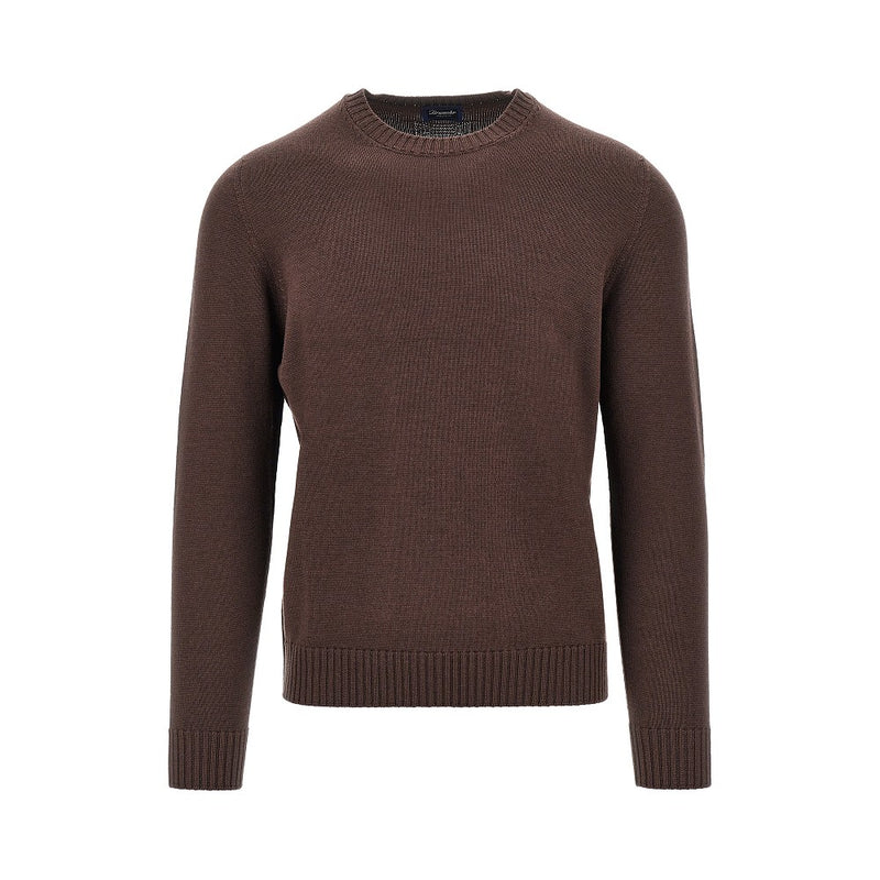 Drumohr Drumohr Merino Wool Knitted Sweater Brown Men - World Class Fashion