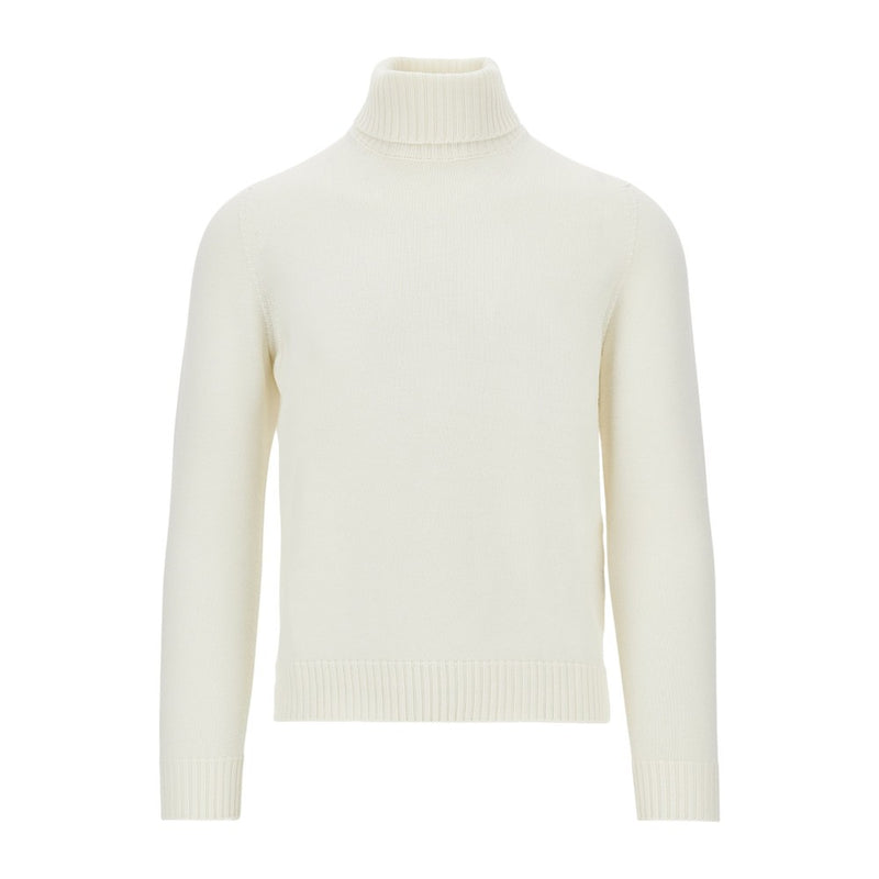 Drumohr Drumohr Merino Wool Knitted Turtleneck White - World Class Fashion