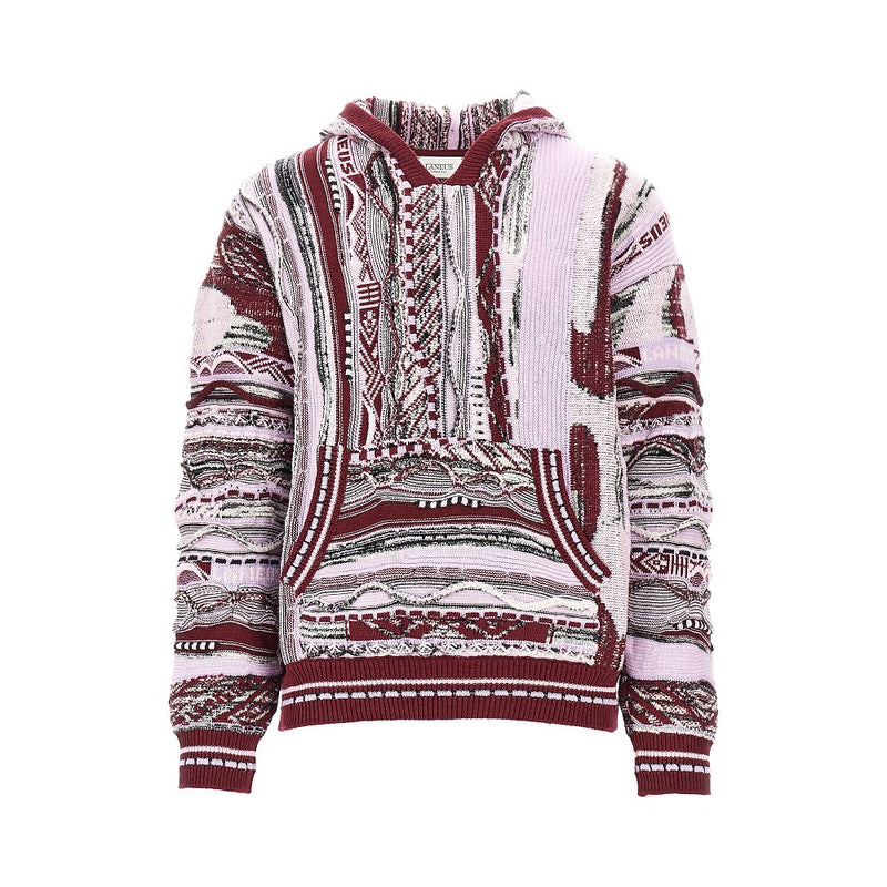Laneus Laneus Jacquard Knit Hoodie Multicolor Men - World Class Fashion