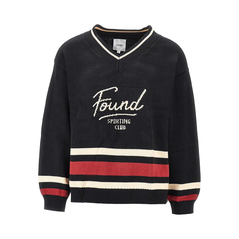 Found Found Sport Club Varsity Sweater Black - World Class Fashion