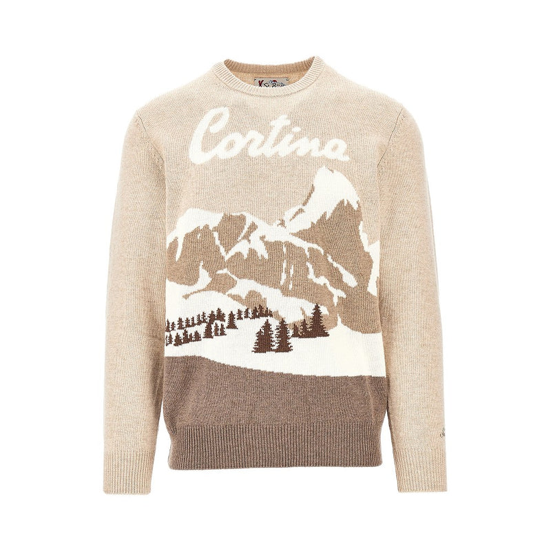 MC2 Saint Barth MC2 Saint Barth Cortina Card Heron C Sweater Beige - World Class Fashion