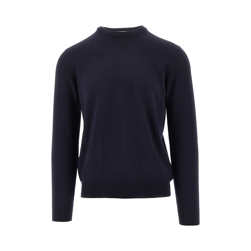 The Pull The Pull Merino Wool Crewneck Sweater Blue - World Class Fashion